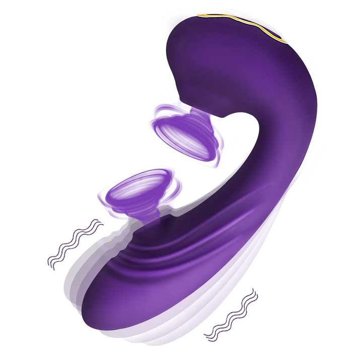 Double-suction quick-thrust vibrator