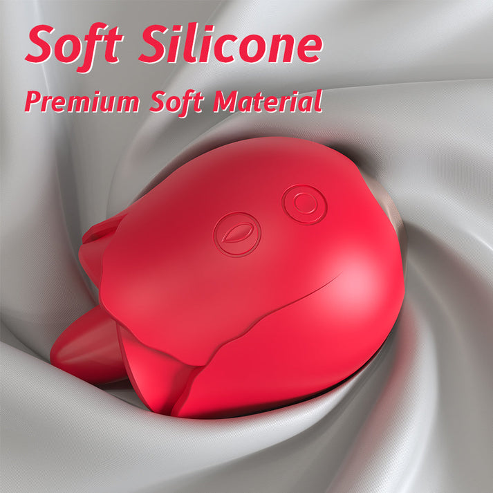 Rose tongue licking vibrating egg female vibrating adult sexual vibrator — view 2