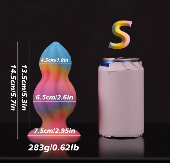 SM New Fluorescent Anal Plug With Anal Dilation Massage — view 7