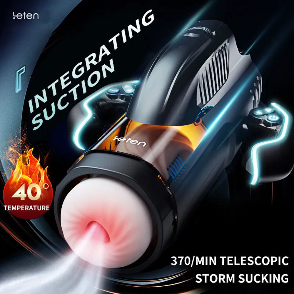 Automatic Telescopic Sucking Heating Thrusting Male Masturbator Men Masturbation Cup Sex Toys for Man — view 5