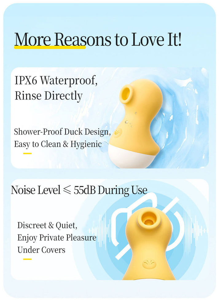 Mmeng Cute Duck Suction Vibrator, Mini Intimate Massager for Female Pleasure — view 10
