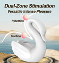 Swan Shaped Suction & Vibration Wand Massager - extra detail view