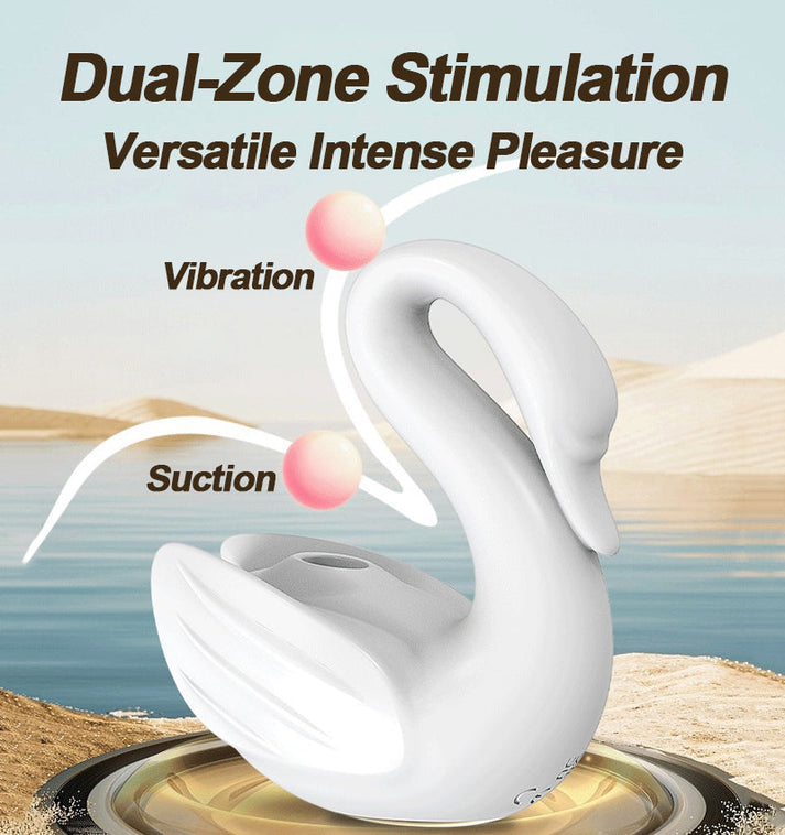 Swan Shaped Suction & Vibration Wand Massager for Women — view 6