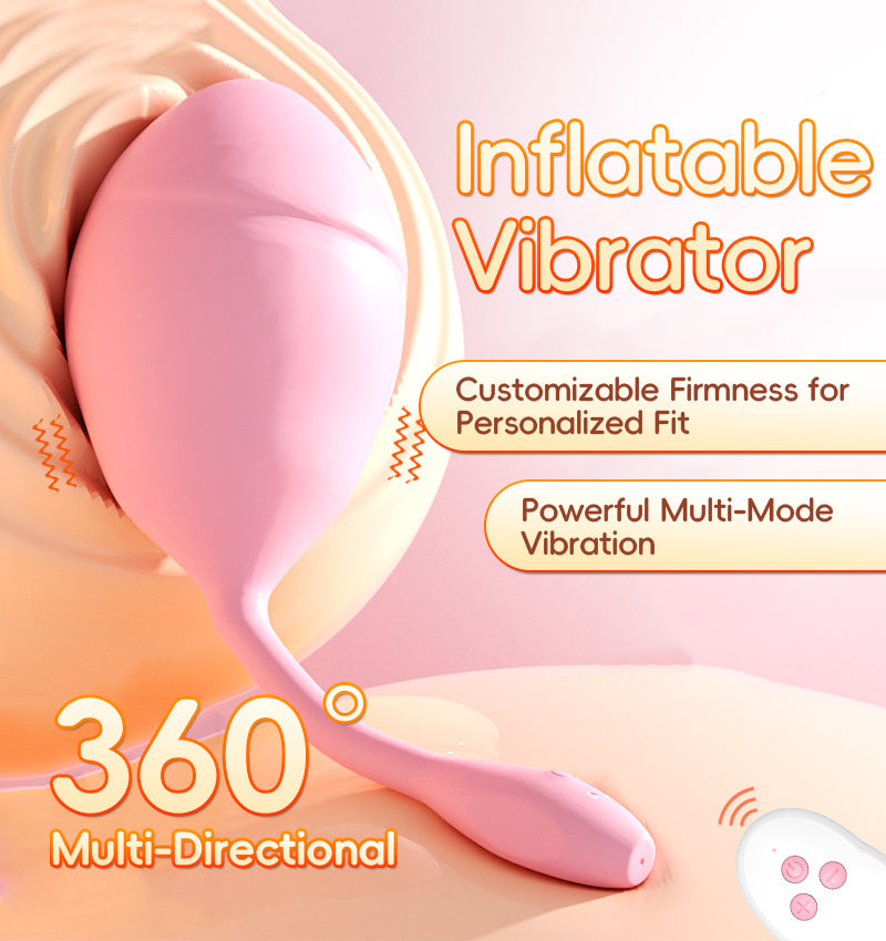 Wearable Remote - Controlled Vibrator with Inflatable - product detail image