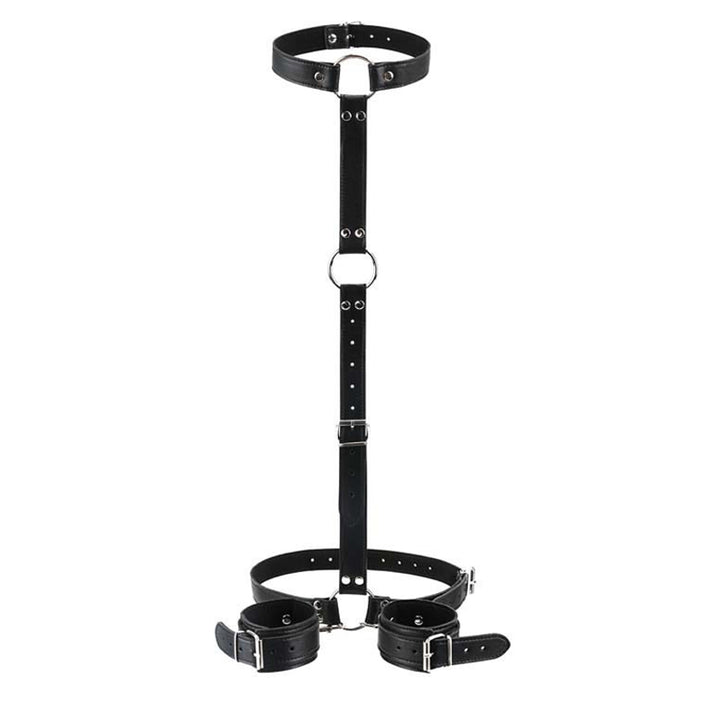 PU Leather Bondage Set – Wrist & Waist Cuff Combo — view 2