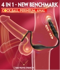 ARCHIE4| Vibrating and Thrusting Anal Plug - detail view