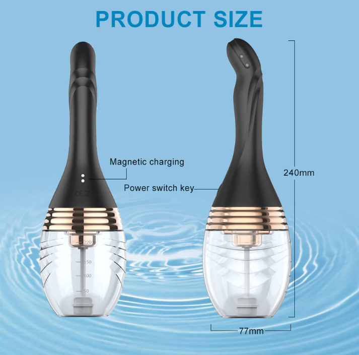 Electric water spray vibrating enema for anal