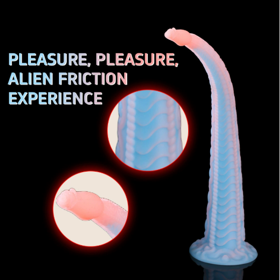 Large soft fantasy butt plug shaped like a rose wrapped in octopus tentacles