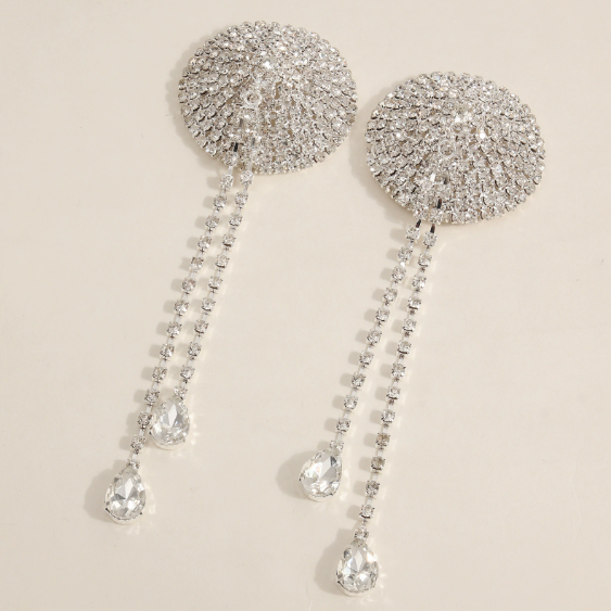 Super Flash Rhinestone Bra Chain Nipple Sticker - gallery image