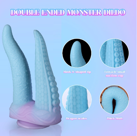 Two Suction Cup - Shaped Dildo of SM - detail view
