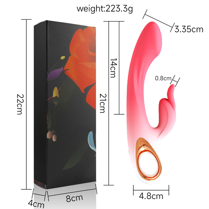 Soft Rabbit G - Spot Double - Ended Vibrator - extra detail view