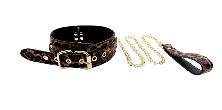 SM leopard print eye masks handcuffs — view 6