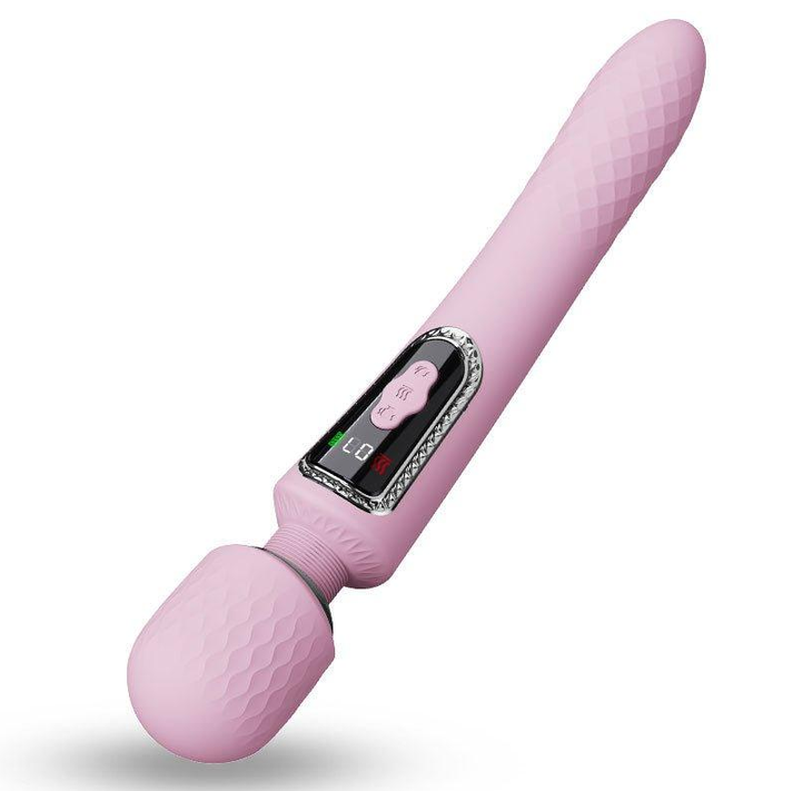 Dual-head silicone wand massager vibrator