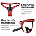 3 Removeable Silicone Double Sided Strapon Dildo with - detail view