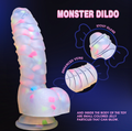 A Caterpillar - Shaped, Colorful Fluorescence Dildos - detail view