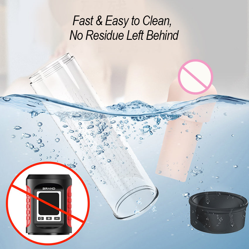 Smart Training Masturbator with LCD Display, 9 Vibration Modes & 6 Suction Modes
