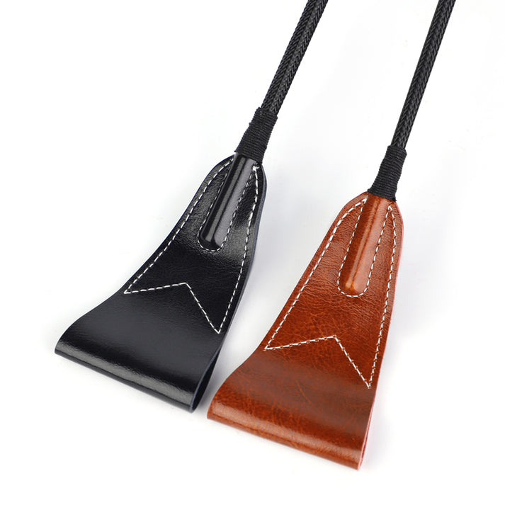 Genuine Leather Adult Play Whip & Paddle Set — view 6