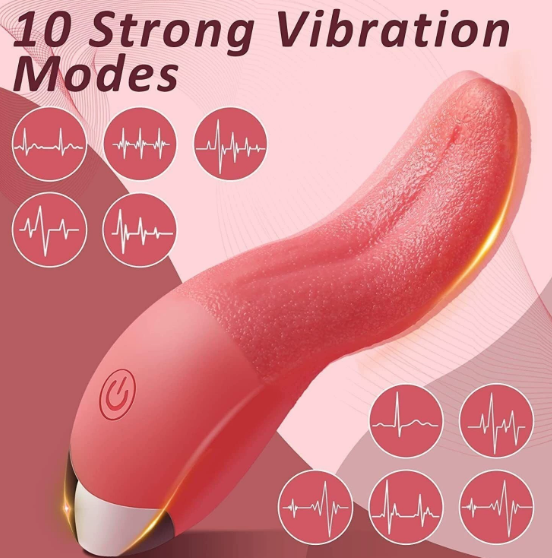 Tongue shaped vibrator — view 3