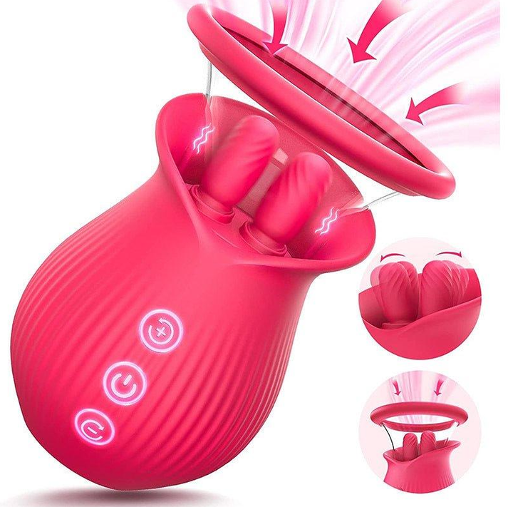 Detachable clitoral and nipple suckers with 3-in-1 vibrating