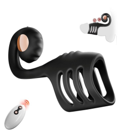CASE|Multi Stimulation Snail-Shaped Penis Sleeve Ring with 10 Vibrating