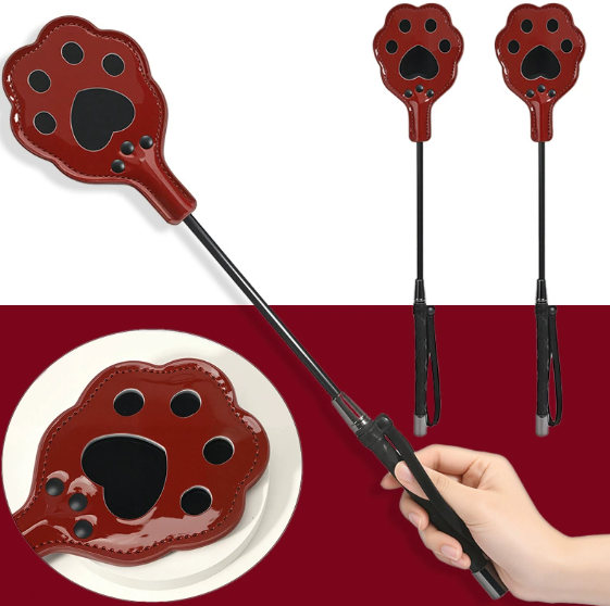 Leather cat-paw shaped impact paddle