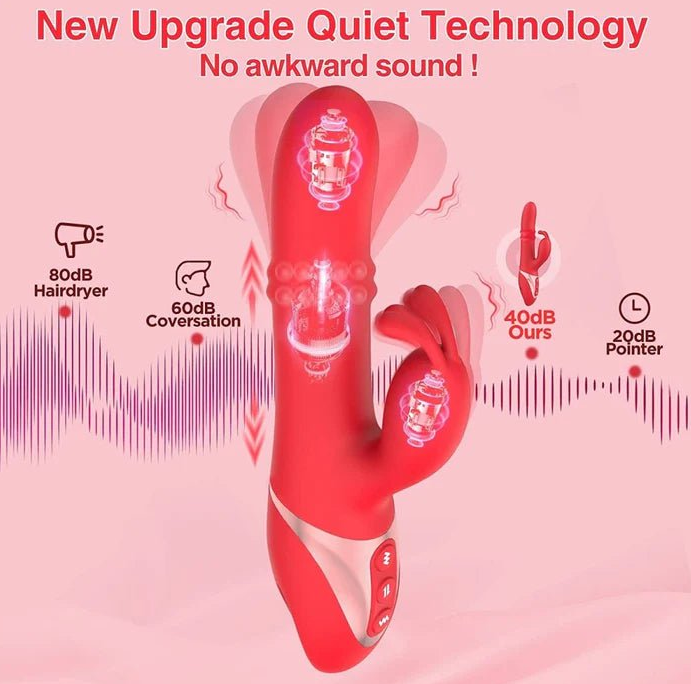 Rabbit 24-Beaded Thrusting G-Spot Vibrator with Clitoral Stimulator — view 2