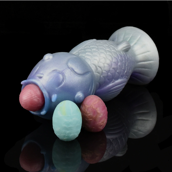 Super-large koi-shaped fantasy dildo