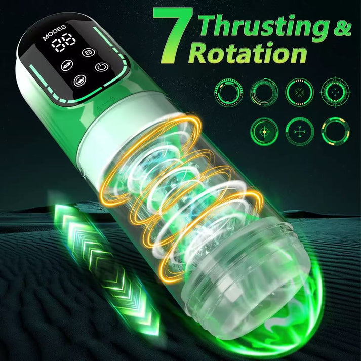 5-in-1 Automatic Thrusting & Sucking Male Masturbator — view 4