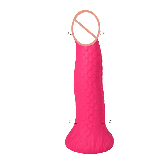 Liquid Silicone Intimate Vibrator with Special Shape & Scale Texture — view 3