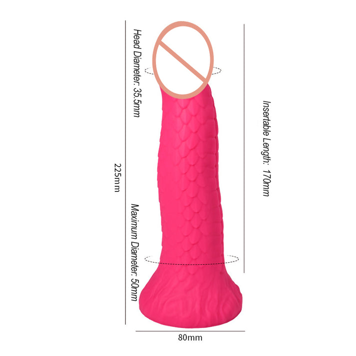 Liquid Silicone Intimate Vibrator with Special Shape & Scale Texture — view 4