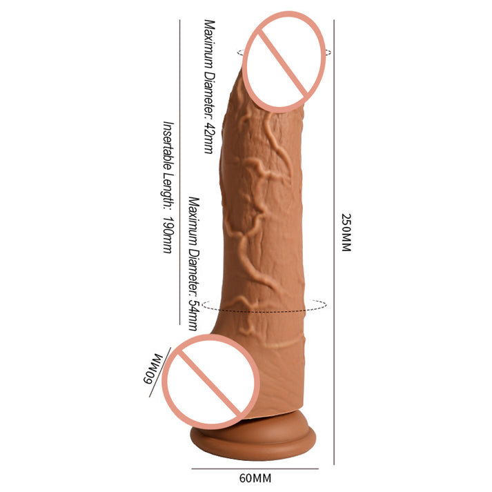 Liquid Silicone Intimate Vibrator with Manual Adjustable Structure — view 3