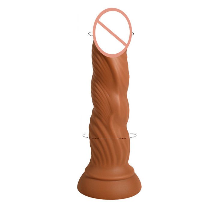 Waterproof Liquid Silicone Intimate Vibrator with Suction Base & Textured Surface — view 7