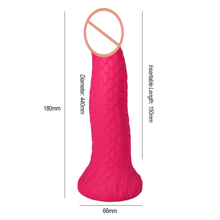 Liquid Silicone Intimate Vibrator with Special Shape & Scale Texture — view 6