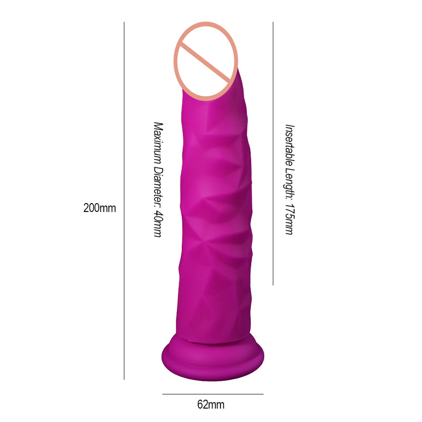 Liquid Silicone Intimate Vibrator with Unique Textured Design, Waterproof and Easy to Clean