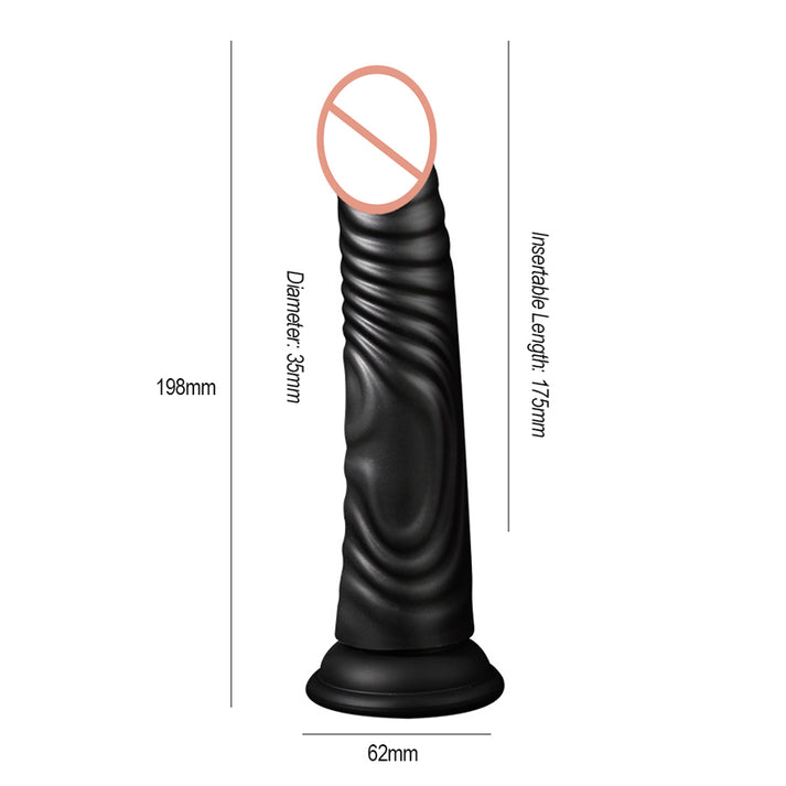 Premium Liquid Silicone Intimate Vibrator with Unique Textured Design and Strong Suction Base — view 5