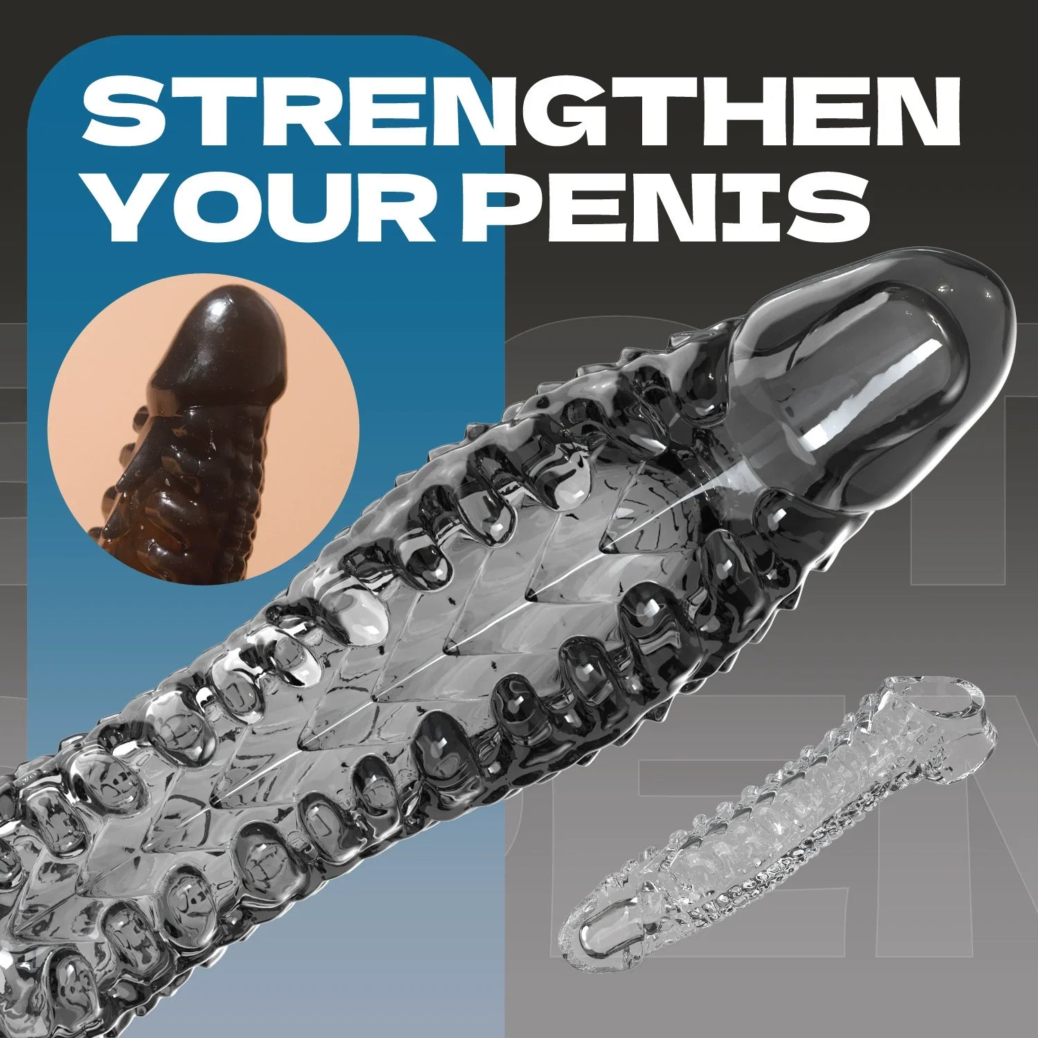 New Lengthed Thickened Wolf Teeth Shaped Vibrating Dildo - alternate view