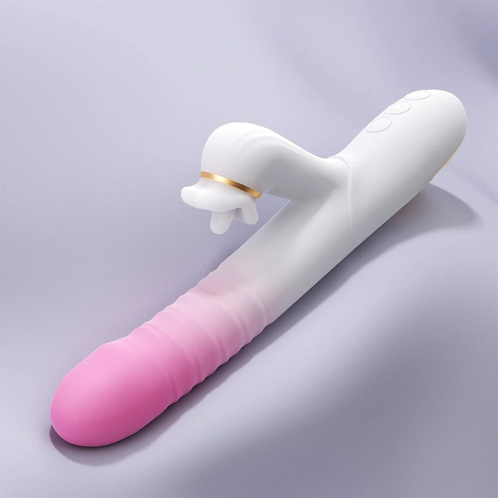 Rotating Beaded Thrusting Tongue Vibrator - alternate view
