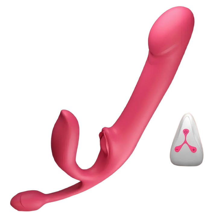 3-in-1 remote-controlled telescopic clitoral and anal vibrator