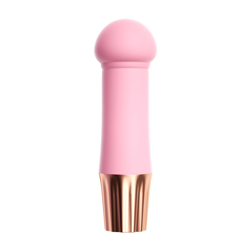 Compact Silicone Intimate Vibrator with Powerful Motor & Textured Head