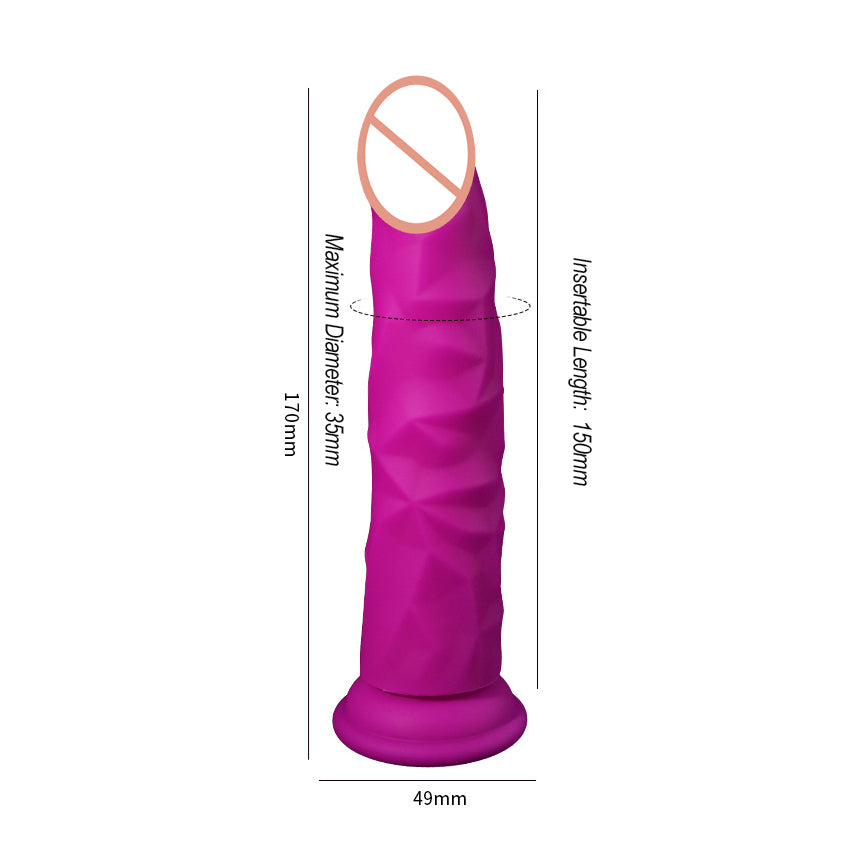 Liquid Silicone Intimate Vibrator with Unique Textured Design, Waterproof and Easy to Clean
