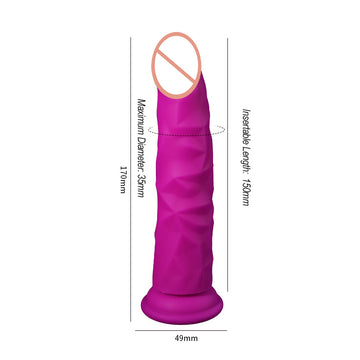 Liquid Silicone Intimate Vibrator with Unique Textured Design, Waterproof and Easy to Clean