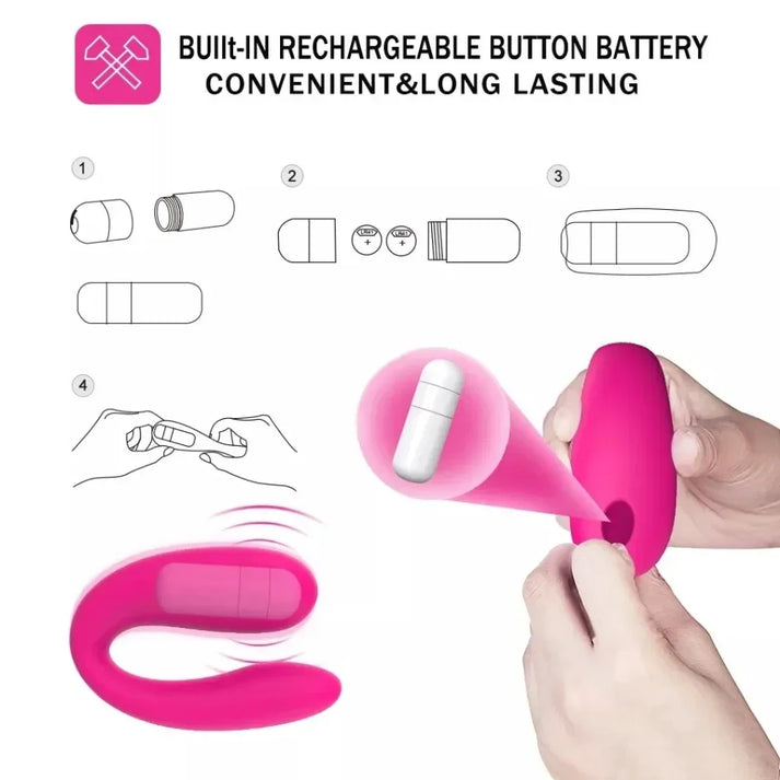 Couple Vibrator Wearable U Type Vibrator — view 3