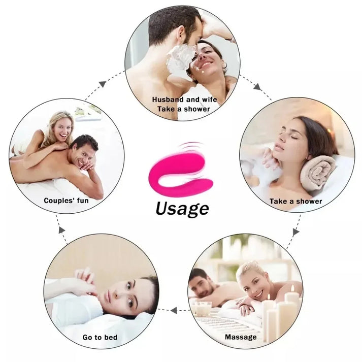 Couple Vibrator Wearable U Type Vibrator — view 2