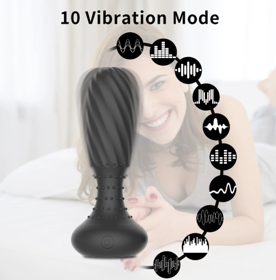 360-degree rotating bead anal plug
