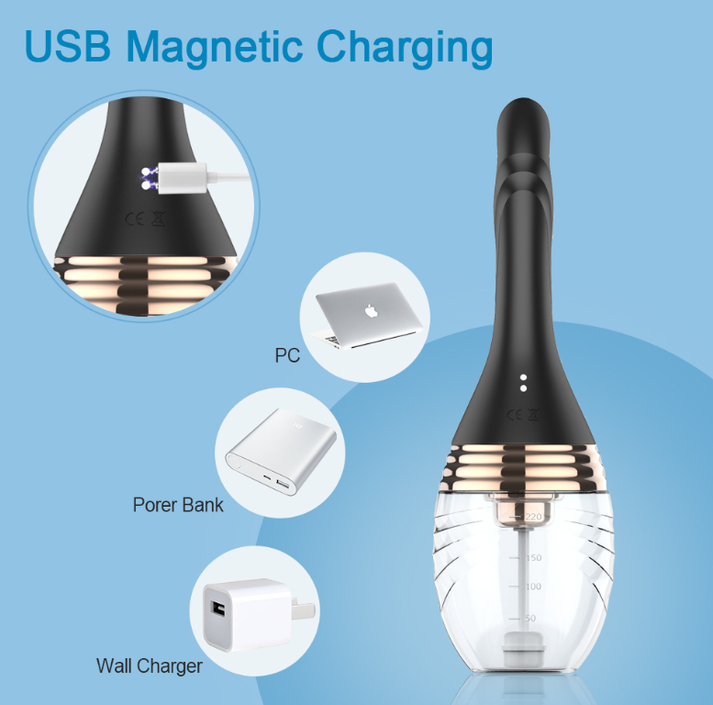 Electric water spray vibrating enema for anal — view 4