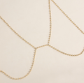 Super Flash Rhinestone Bra Chain Nipple Sticker - extra detail view