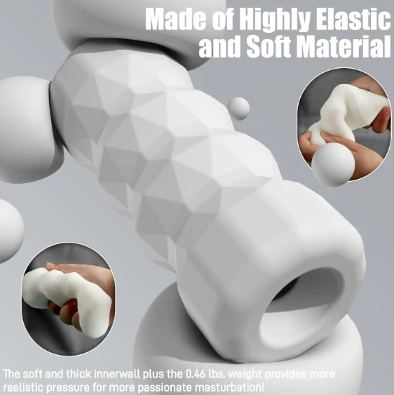 Diamond Cut Exterior Provides Airplane Cup Masturbator - alternate view