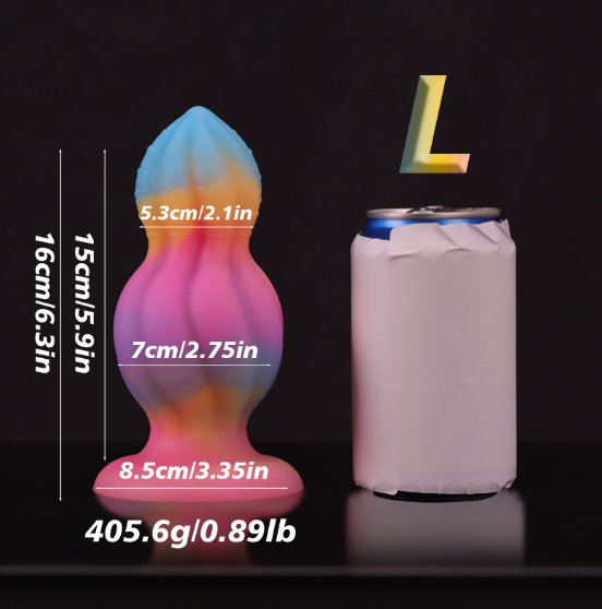 SM New Fluorescent Anal Plug With Anal Dilation Massage — view 8