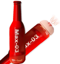 Beer bottle-shaped discreet masturbator cup