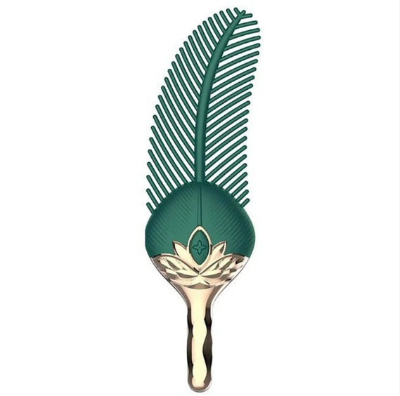 Peacock feather teasing vibrator
